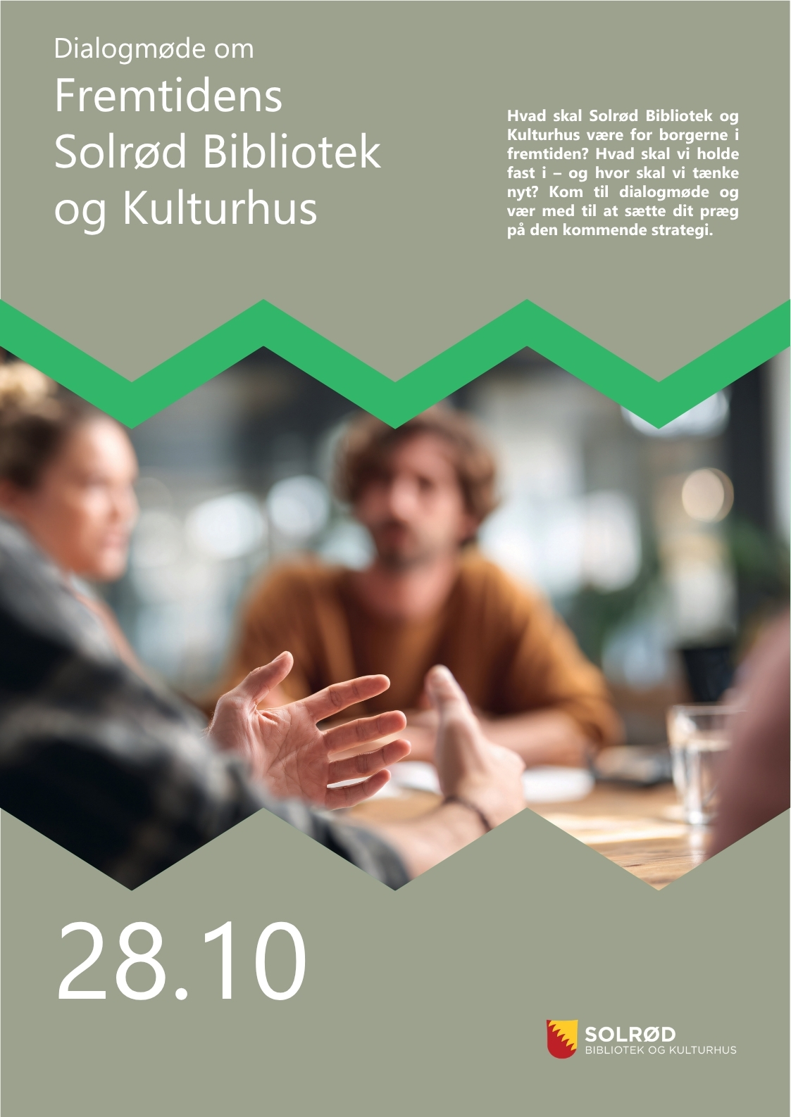 Invitation til Dialogmøde om fremtidens Solrød Bibliotek og Kulturhus