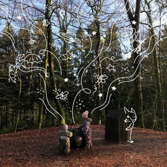 Grafik med magi fra Natureventyr.