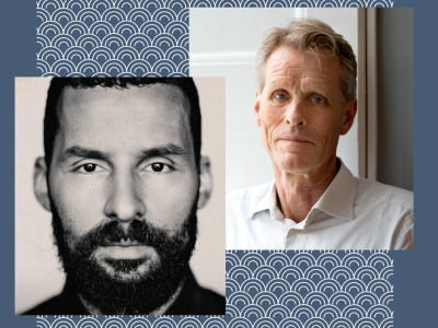 Tosidet portræt af Isam B og Bo Lidegaard