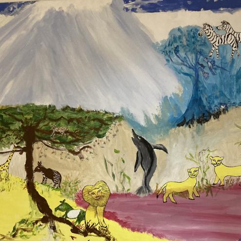 Maleri af Birgith S. Ibsen.