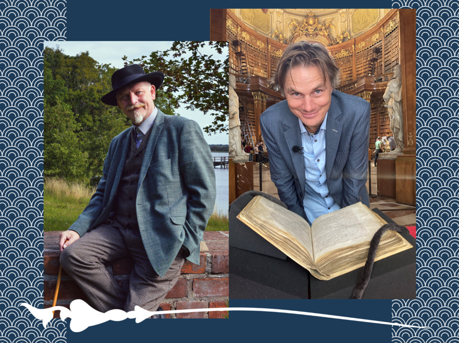 Tosidet portræt af Kaare Johannessen og Kasper Holdgaard Andersen