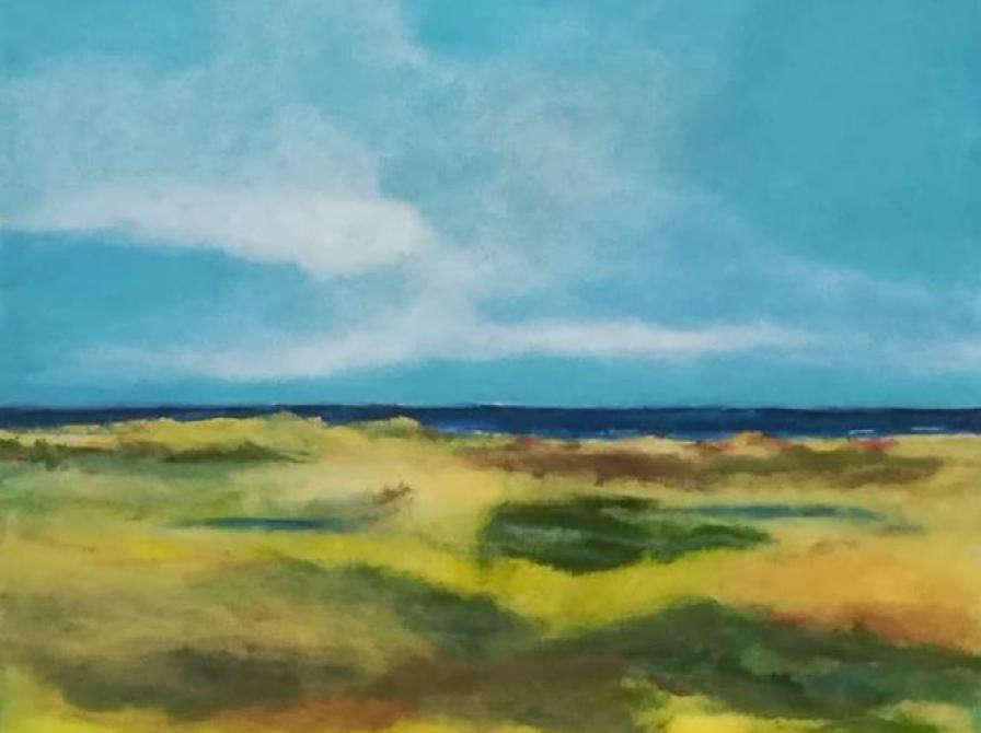 Maleri af Annemette Bentsen.