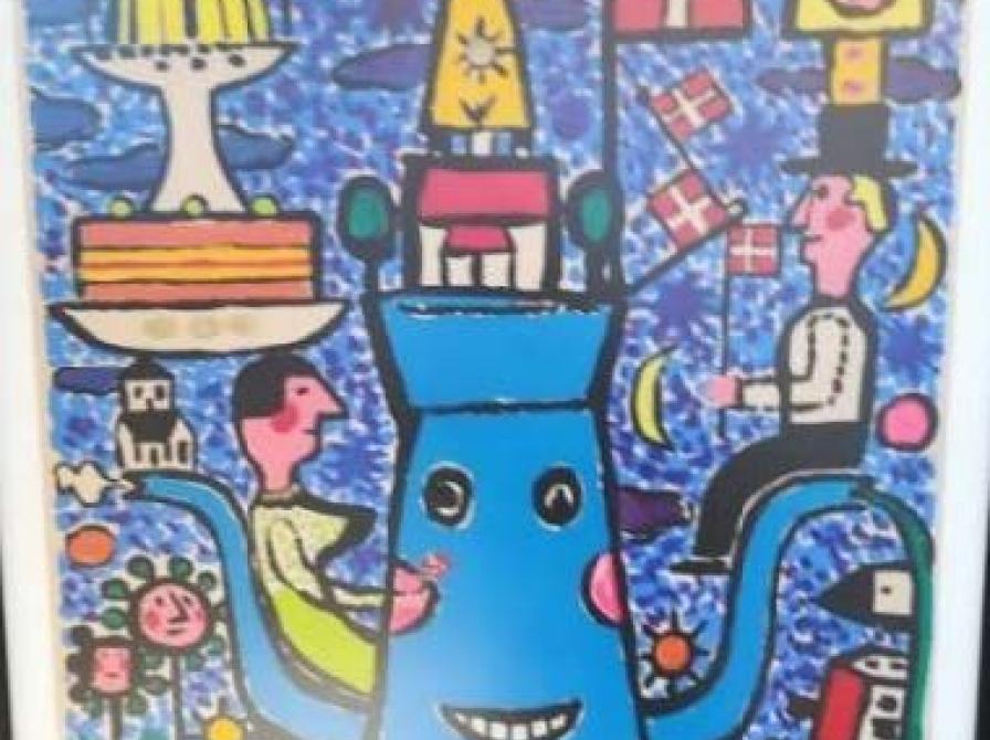 Maleri af Niels Macholm.