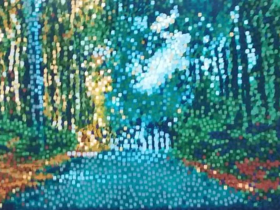 Kunstværk af Ahmad Siyar Qasimi.