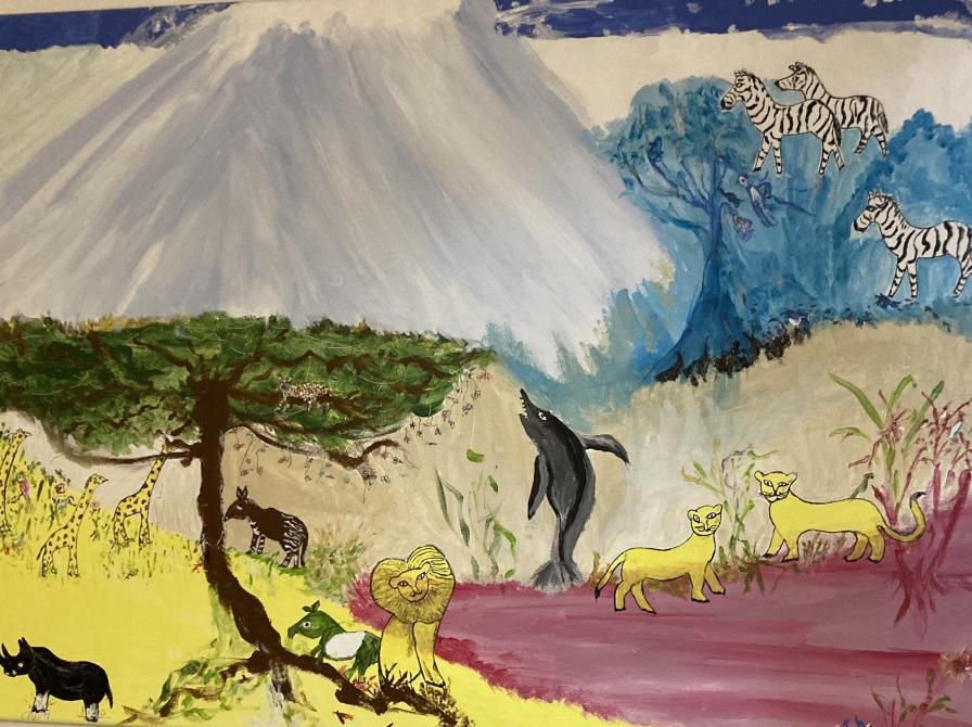 Maleri af Birgith S. Ibsen.