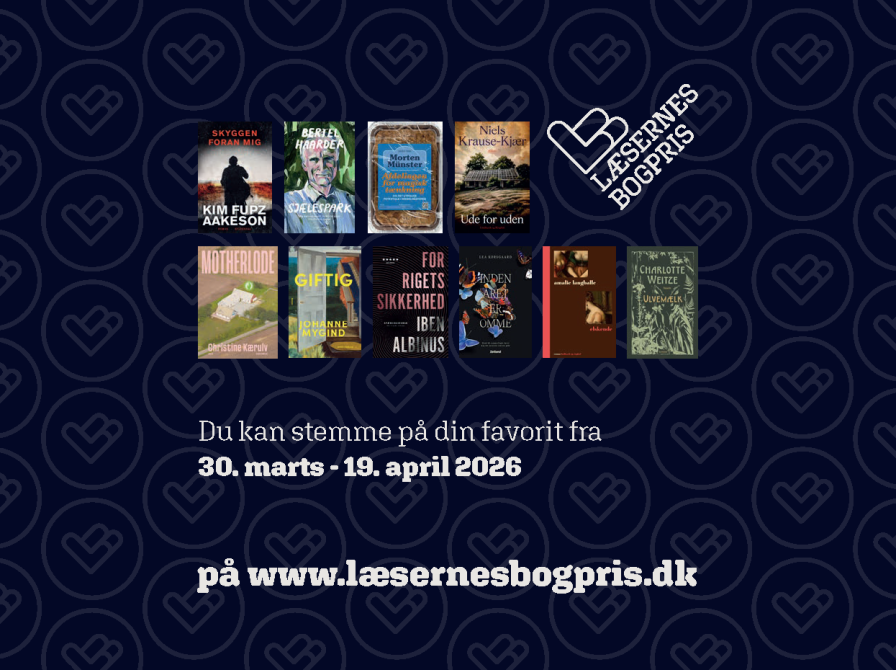 De nominerede bøger til Læsernes Bogpris 2026.